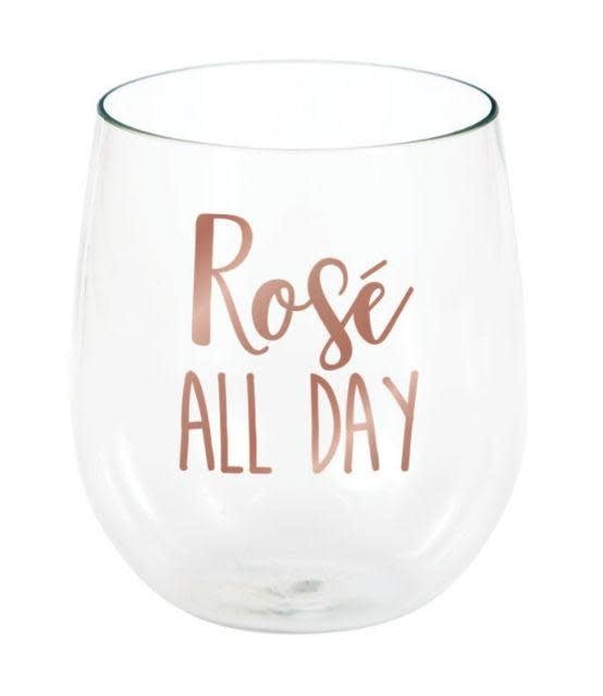 Verre À Vin Sans Pied 14Oz - Tout En Rose (Rosé All Day) Party Shop