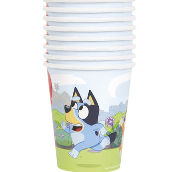 Verre De Carton 9Oz (8) - Bluey Party Shop