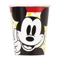 Verre De Carton 9Oz (8) - Mickey Mouse Party Shop