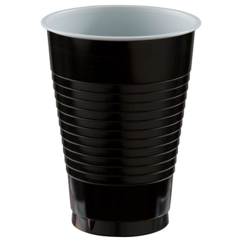 Verre De Plastique 12Oz (20) - Noir Party Shop