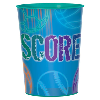 Verre De Plastique 16Oz - Sports (Score!) Party Shop