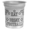 Unique - Verre en Aluminium 16Oz (4) - Football - Party Shop