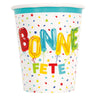 Unique - Verre en Carton 9oz (8) - Bonne Fête - Party Shop