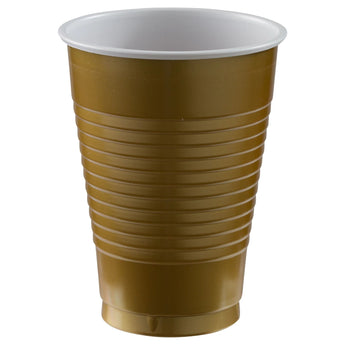 Verre En Plastique 12Oz (20) - Or Party Shop