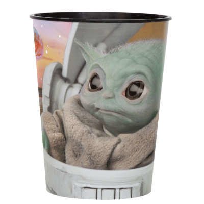 Verre Plastique 16Oz - Mandalorian (The Child) Star Wars Party Shop