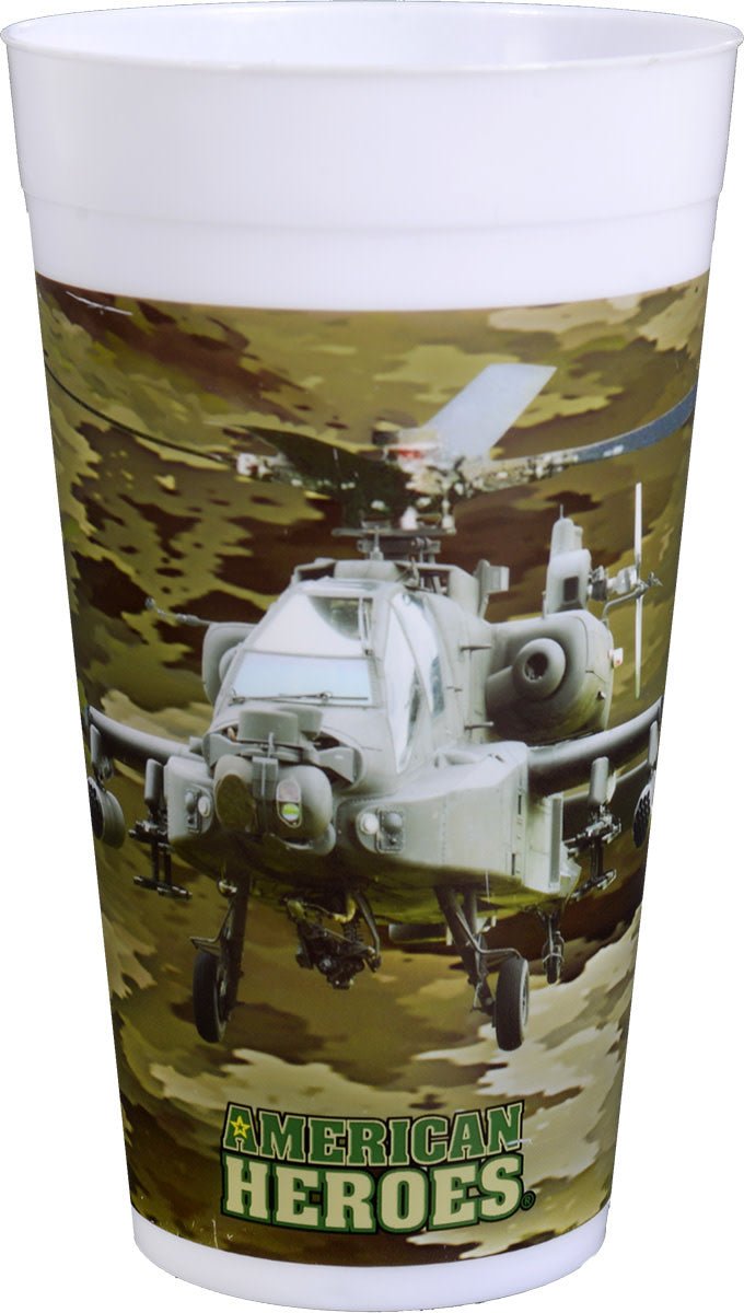 Verres 22Oz (4) - Armée Apache - American Heroes Party Shop