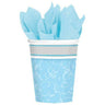 Amscan - Verres 9Oz (8) - Bénédictions Bleu - Party Shop