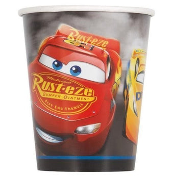 Verres 9Oz (8) - Les Bagnoles (Cars) Party Shop