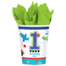 Amscan - Verres 9Oz (8) - Tous Abord Garçons - Party Shop