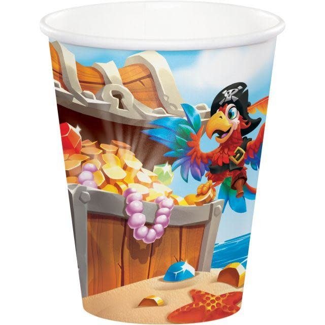 Verres 9Oz (8) - Trésors De Pirates Party Shop