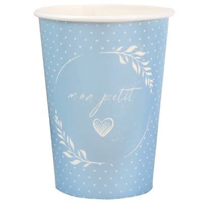 Verres 9Oz Baptême Nacré Ciel (10) Party Shop