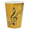 Santex - Verres 9Oz - Note de Musique - Or (10) - Party Shop
