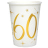 Santex - Verres 9Oz - Or 60 Ans (10) - Party Shop