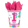 Amscan - Verres 9Oz - Premier Anniversaire Papillons (18) - Party Shop