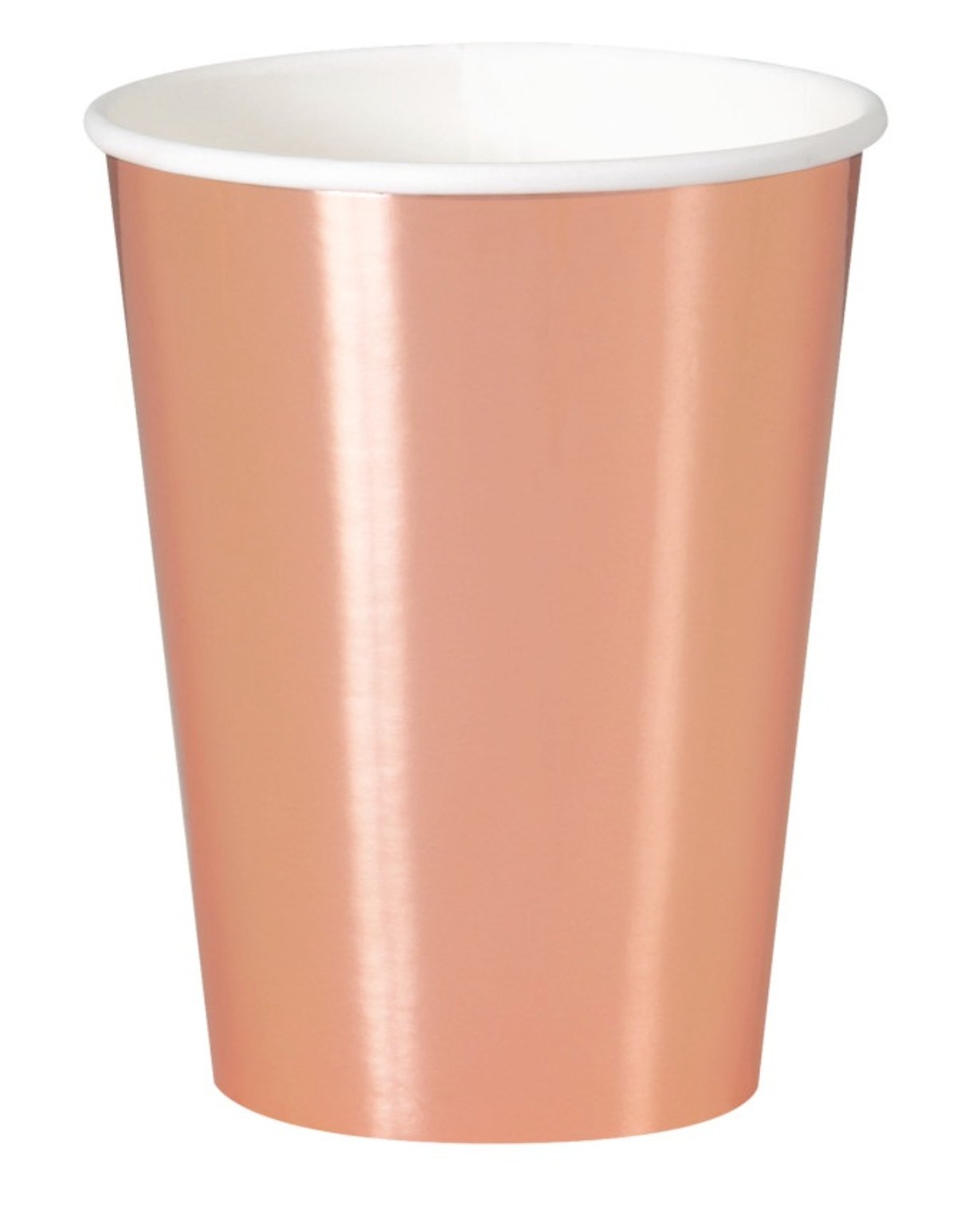 Verres À Carton 12oz (8) - Rose Gold Party Shop