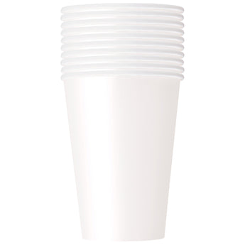 Verres De Carton 12 Oz (10) - Blanc Party Shop