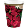 Amscan - Verres De Carton 9Oz (50) - Poinsettia De Noël - Party Shop