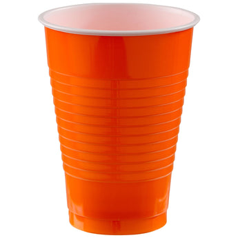 Verres De Plastique 12Oz (20) - Orange Party Shop