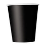 Party Shop - Verres En Carton 9 Oz (8) Noir - Party Shop