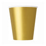 Unique - Verres En Carton 9 Oz (8) Or - Party Shop