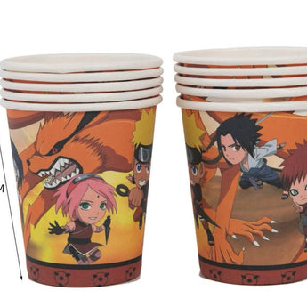 Verres En Carton 9Oz (10) - Naruto Party Shop