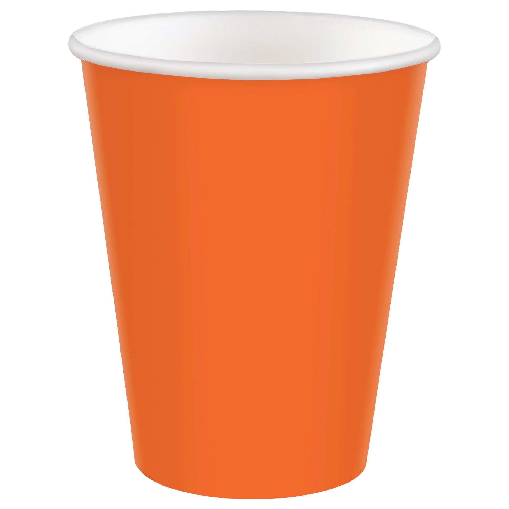 Verres En Carton 9Oz (20) - Orange Party Shop