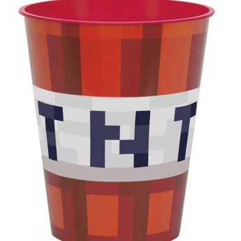 Verres En Plastique 10Oz (4) - Minecraft Tnt Party Shop