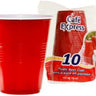 CONGLOM - Verres En Plastique Pour Bière Rouge/Blanc (Beer Pong) - Party Shop