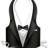 Beistle Co. - Veste Tuxedo De Plastique - Party Shop