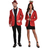 Amscan - Veston Rouge De Noël - Avec Franges - Party Shop
