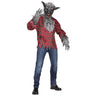 Adult werewolf costume assortment in brown or silver, includes torn shirt, scary mask, and clawed gloves – ideal for Halloween or horror cosplay - FunWorld - Party Shop