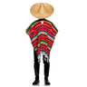 Underwraps - Woven Mexican serape poncho – colorful 36 x 76 inch costume accessory. Perfect for Mexican costumes, Halloween, carnival, cosplay & cultural parties. - Party shop