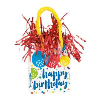 Pesée Mini Sac Cadeau - Ballons (Happy Birthday) - Party Shop