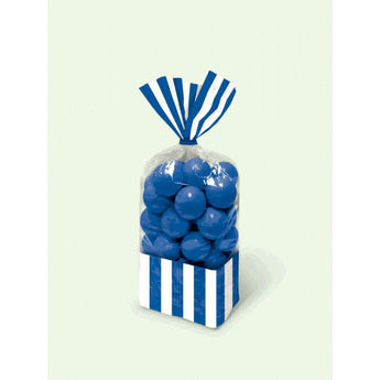 Sacs Pour Gâteries 10.75Po X 3.3Po (10) - Bleu Royal - Party Shop