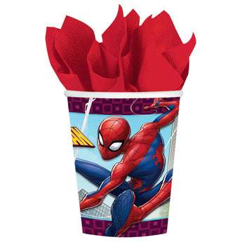Verres En Carton 9Oz (8) - Spider-Man - Party Shop