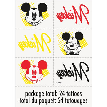 Tatouages (24Pc) - Mickey Mouse - Party Shop