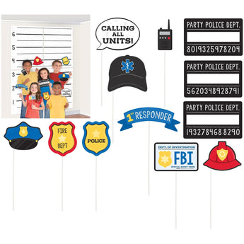 Accessoires Pour Photos (16) - Police Pompier - Party Shop