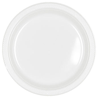 Assiettes De Plastique 7Po (20) - Blanc Party Shop