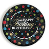 LITTLE GENIE - Assiettes 7.5Po (8) - Happy Fucking Birthday - Party Shop