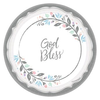 Assiettes 7Po (18) - God Bless - Party Shop