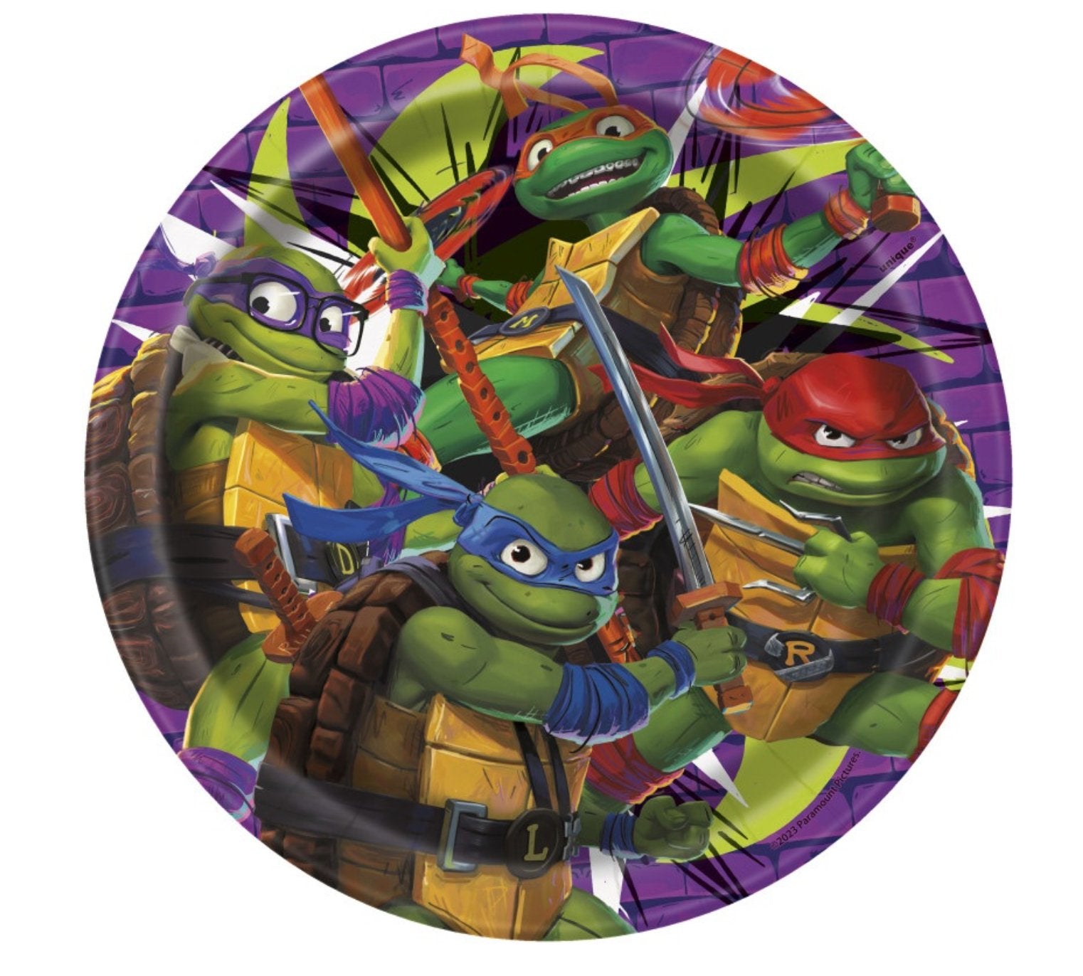 Assiettes 7Po (8) - Ninja TurtlesParty Shop