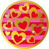 Amscan - Assiettes 7Po (8) - St-Valentin Coeur Or. - Party Shop