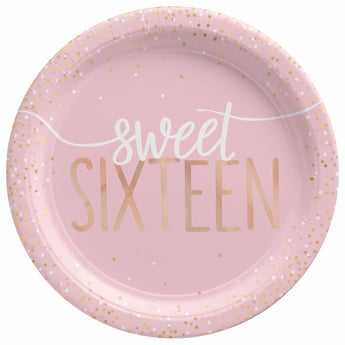 Assiettes 7Po (8) - Sweet 16 - Party Shop