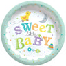 Amscan - Assiettes 8.5Po (8) - "Sweet Little Baby" - Party Shop