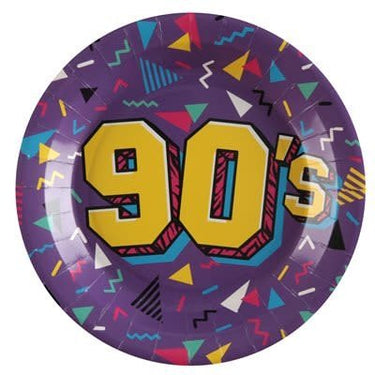 Santex - Assiettes 9Po (10) - 90'S Multicolore - Party Shop