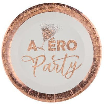Assiettes 9Po (10) - Apéro Party Blanc - Party Shop