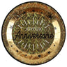 Santex - Assiettes 9Po (10) -  Joyeux Anniversaire Or - Party Shop