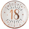Santex - Assiettes 9Po (10) - Rose Gold 18 Ans - Party Shop