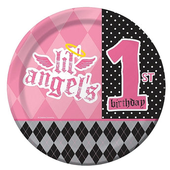 Assiettes 9Po (8) - Lil' Angel Party Shop