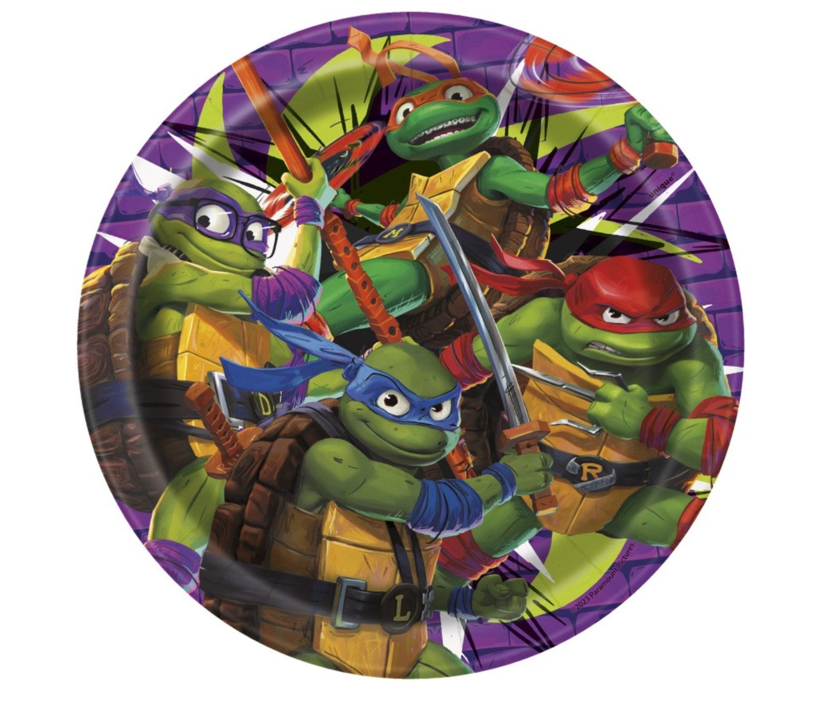 Assiettes 9Po (8) - Ninja Turtles Party Shop
